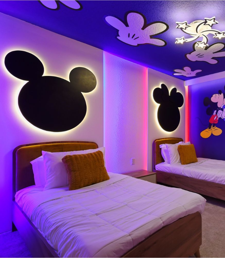 Playful character-inspired bedroom