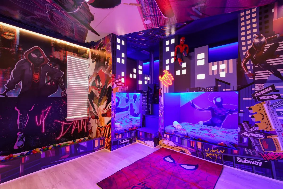 Colorful themed room for children