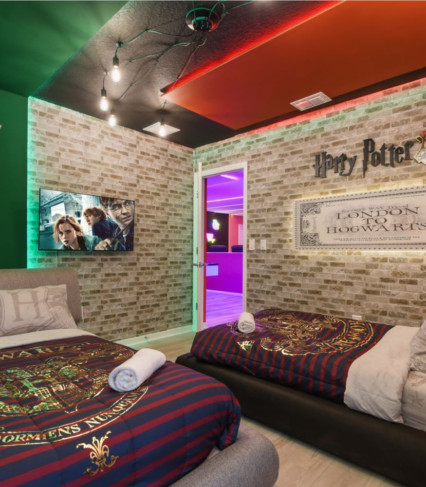Fantasy-inspired themed bedroom
